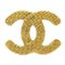 Woven CC Brooch Pin in Gold from Chanel 1