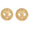 Aretes CC circulares tejidos de oro de Chanel. Juego de 2, Imagen 1