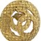 Aretes CC circulares tejidos de oro de Chanel. Juego de 2, Imagen 3