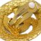 Chanel 1994 Woven Cc Cutout Earrings Gold Clip-On 131689, Set of 2, Image 3