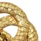 Chanel 1994 Woven Cc Earrings Gold Clip-On 2848 88057, Set of 2 3