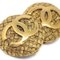Chanel 1994 Woven Cc Earrings Gold Clip-On 2855 17233, Set of 2 2