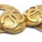 Chanel 1994 Hoop Earrings Gold Clip-On 2910 17887, Set of 2 2