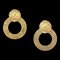 Chanel 1994 Hoop Earrings Gold Clip-On 2910 17887, Set of 2 1