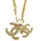Collana con ciondolo CC intrecciata in oro di Chanel, Immagine 1