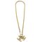 Woven CC Pendant Necklace in Gold from Chanel 2