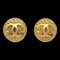 Chanel 1994 Orecchini rotondi intrecciati a clip in oro 2855 142175, set di 2, Immagine 1