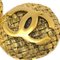 Chanel 1994 Woven Cc Round Earrings Clip-On Gold 2855 142175, Set of 2 2