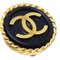 Black and Gold Rope Edge Earrings from Chanel, Set of 2 2