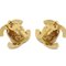 Crystal and Gold CC Turnlock Earrings from Chanel, Set of 2 3