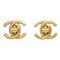 Crystal and Gold CC Turnlock Earrings from Chanel, Set of 2 1