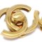 Crystal and Gold CC Turnlock Earrings from Chanel, Set of 2 2