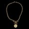 CHANEL 1995 Kristall & Gold Medaillon Halsband 151276 1