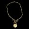 CHANEL 1995 Kristall & Gold Medaillon Halsband 151277 1