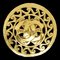 CHANEL 1995 Fretwork Paisley Brooch Gold 02578, Image 1