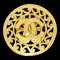CHANEL 1995 Fretwork Paisley Brooch Gold 60392, Image 1