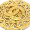 CHANEL 1995 Fretwork Paisley Brooch Gold 60392, Image 2