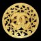 CHANEL 1995 Fretwork Paisley Brooch Gold 94687, Image 1