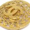 CHANEL 1995 Fretwork Paisley Brooch Gold 94687, Image 2