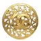 Fretwork Paisley Brooch Pin in Gold from Chanel 1