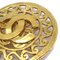 Fretwork Paisley Brooch Pin in Gold from Chanel 2