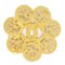 CHANEL 1995 Fretwork Paisley Floral Brooch Gold 73726 2