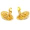 Fretwork Paisley Oval Earrings in Gold from Chanel, Set of 2 3