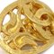Pendientes ovalados de paisley calados de oro de Chanel. Juego de 2, Imagen 2