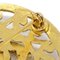 Fretwork Paisley Round Brooch in Gold from Chanel 4