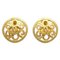 Fretwork Paisley Round Earrings in Gold from Chanel, Set of 2 1