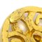 Orecchini rotondi con motivo cachemire in oro di Chanel, set di 2, Immagine 4