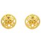 Fretwork Paisley Round Earrings in Gold from Chanel, Set of 2 1