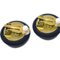 Chanel 1995 Gold & Black 'Cc' Button Earrings 151815, Set of 2 3