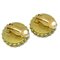Chanel Button Earrings Gold Clip-On Black 95P 122628, Set of 2 3
