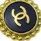 Chanel 1995 Pendientes de botón 'Cc' de oro y negro 132749. Juego de 2, Imagen 2