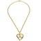 Gold CC Heart Cutout Pendant Necklace from Chanel 1