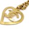 Collana con ciondolo a forma di cuore in oro CC di Chanel, Immagine 2