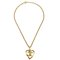 Gold Cc Heart Cutout Pendant from Chanel 1