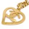 Collana con ciondolo a forma di cuore in oro CC di Chanel, Immagine 2