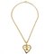 Gold CC Heart Cutout Pendant Necklace from Chanel, Image 1