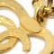Collar con colgante CC en forma de corazón dorado de Chanel, Imagen 4