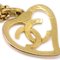 Goldene CC Halskette mit Cutout-Anhänger von Chanel 3