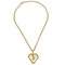 Collana con ciondolo a forma di cuore in oro CC di Chanel, Immagine 1