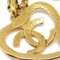 Goldene CC Halskette mit Cutout-Anhänger von Chanel 4