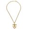 Collana con ciondolo a forma di cuore in oro CC di Chanel, Immagine 1