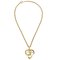 Gold CC Heart Cutout Pendant Necklace from Chanel, Image 1