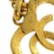 CHANEL 1995 Collier pendentif en forme de coeur CC doré 130755 4