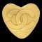 CHANEL 1995 Heart Brooch Gold 42495, Image 1