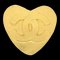 CHANEL 1995 Heart Brooch Gold 95P 83908 1