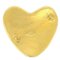 CHANEL 1995 Heart Brooch Pin Gold 73695, Image 2
